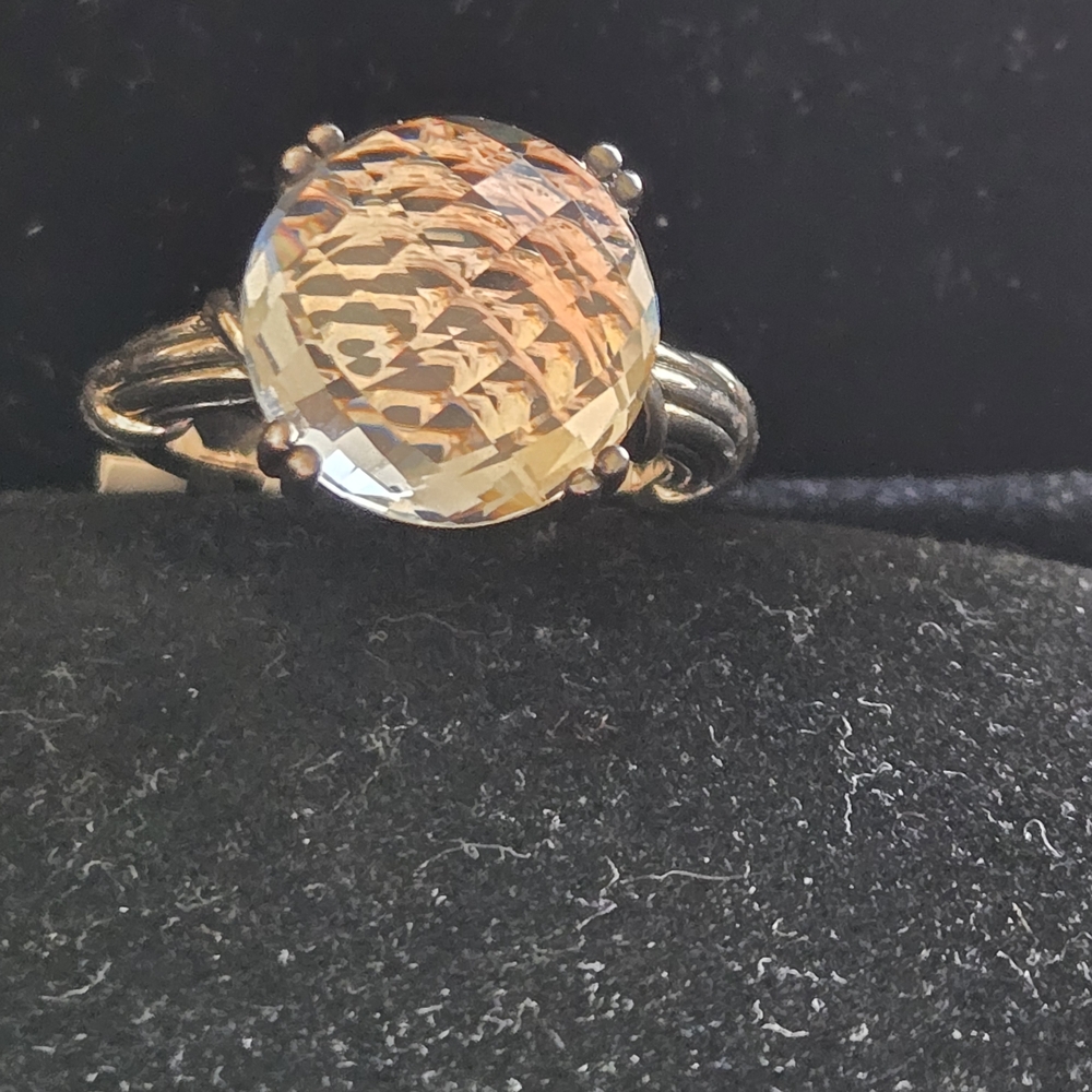 Peter Thomas Roth Silver Solitaire Ring with QTZ Crystal - Picture 8 of 11